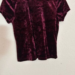Velvet Burgundy Women's Top
